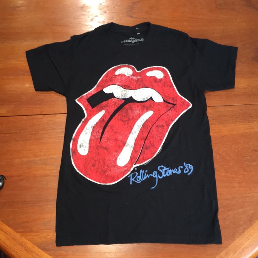 Rolling Stones ‘89 black tee shirt